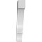 Ekena Millwork 5 1/2-in. W x 32-in. D x 36-in. H Balboa Architectural Grade PVC Knee Brace BRCP055X32X36BOA - alternate 4